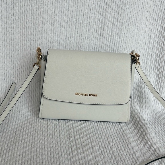Michael Kors White Leather Crossbody - Picture 3 of 6